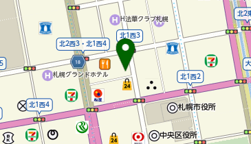 エリザベス宝石 時計台前本店の地図画像