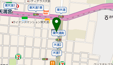 大阪韓国文化院の地図画像