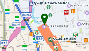 串揚げ酒場 祇園囃子 NANBAなんなん店の地図画像