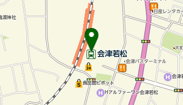 会津若松駅観光案内所(V案内所) の地図画像