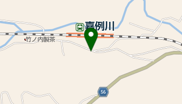 かれい川ふれあい館の地図画像