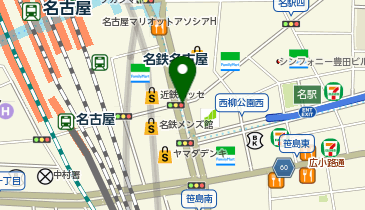 よもだそば 名駅地下街サンロード店の地図画像
