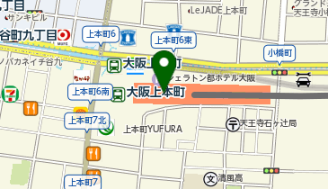 Time's Place上本町の地図画像