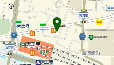 アンダの森 大阪天王寺タワー店の地図画像