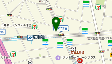 アクセア 仙台広瀬通店の地図画像