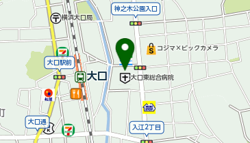 横浜催眠心理オフィス 横浜気功院の地図画像