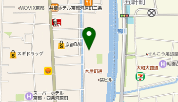 秀蛸 木屋町店の地図画像