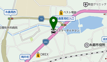 100円レンタカー 糸島前原店の地図画像