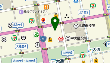 クォーク 札幌店の地図画像