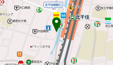 北千住ガールズバー twenty three(トゥエンティ スリー)の地図画像