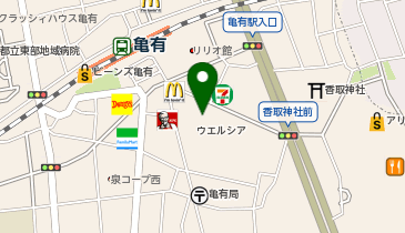 亀有ガールズバー Twenty four(トゥエンティ フォー)の地図画像