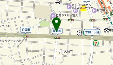 うなぎのことぶきの地図画像