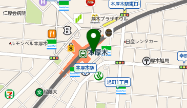 好日山荘 本厚木ミロード店の地図画像
