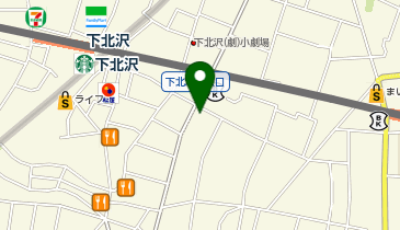 ヘアカラー専門店fufu(フフ) 下北沢店の地図画像