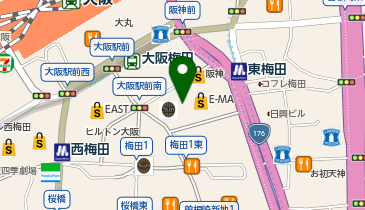 みそら税理士法人 大阪オフィスの地図画像