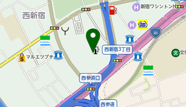 パークタワーホールの地図画像