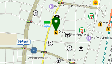 ユザワヤ 郡山うすい百貨店の地図画像
