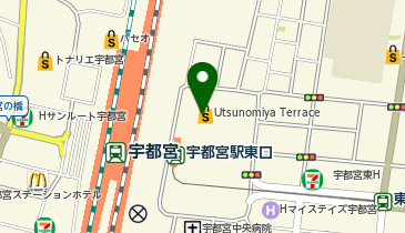 宇都宮みんみん 宮みらい店の地図画像