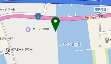 神戸港震災メモリアルパークの地図画像