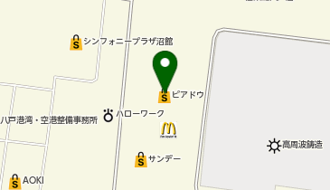 銀座コージーコーナー イオンスタイル八戸沼館店の地図画像