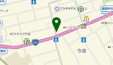 天神茶屋たばねのしの地図画像