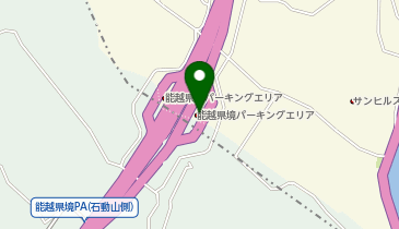 能越県境PA(仏島側)の地図画像