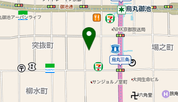京呉ふく ほそ辻の地図画像