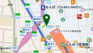 菓子wabiya(ワビヤ) 大阪高島屋店の地図画像