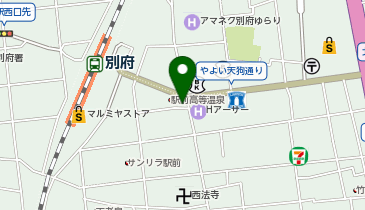 油そば専門店 自来也 別府駅前店の地図画像