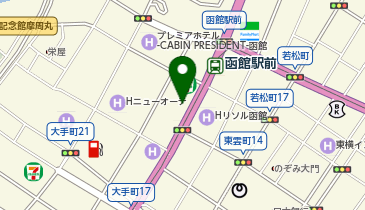 KING BEAR(キング ベア) 函館駅前店の地図画像