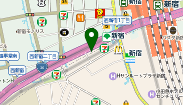 ヒロ銀座バーバーショップ 新宿店の地図画像