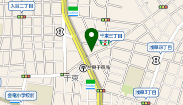 千束生蕎麦 辰巳庵の地図画像