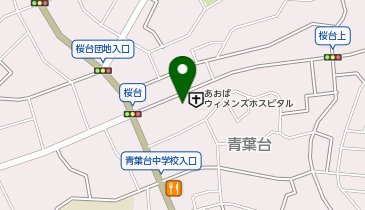 横濱青葉餃子の地図画像