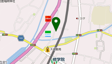 BROWNS ENGLISH 修学院校の地図画像