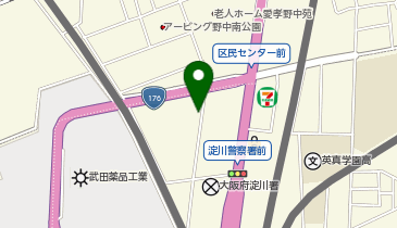 阪急観光バス株式会社 大阪営業所の地図画像