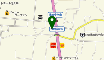 麺天 佐久本店の地図画像