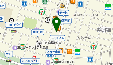 とり酒場 博多華善 広島中央通り店の地図画像