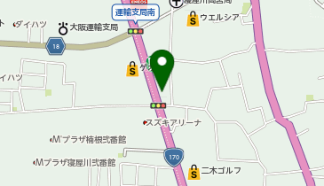 買取大吉 寝屋川高宮店の地図画像