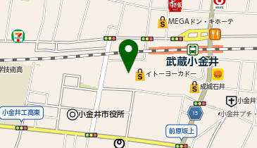 11cut(イレブンカット) イトーヨーカドー武蔵小金井店の地図画像