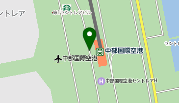 中部国際空港セントレア第1ターミナル 団体バス降車場の地図画像