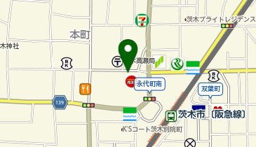 VIVA骨盤整体院 阪急茨木駅前の地図画像