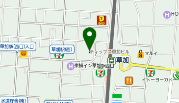 ステップゴルフプラス 草加駅前店の地図画像