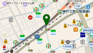 CoCo Bubble Tea(ココバブルティー) ピアザ神戸店の地図画像