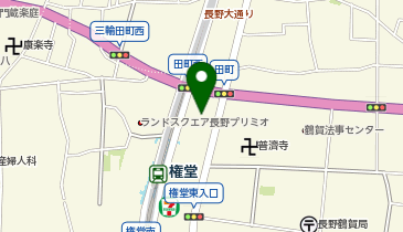 サープラ長野あそびタウンの地図画像