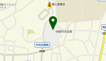 岡崎市民会館の地図画像