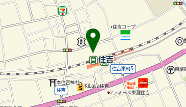 津の田カリー Liv住吉店の地図画像