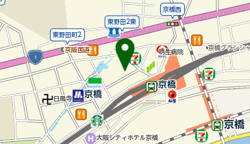 びっくりドンキー 京橋コムズガーデン店の地図画像