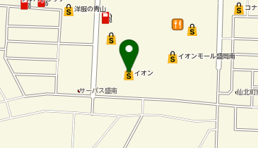 築地食堂源ちゃん イオン盛岡南店の地図画像