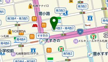 旭川ラーメン 梅光軒 すすきの店の地図画像