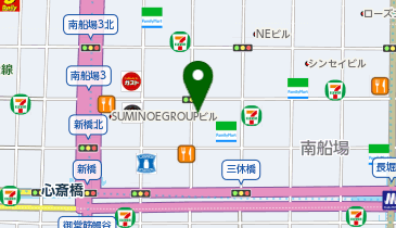 PALACE SKATEBOARDS OSAKA(パレススケートボード大阪)の地図画像